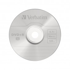 Диск DVD+R Verbatim (43500) 4.7GB 25штук Незаписанный